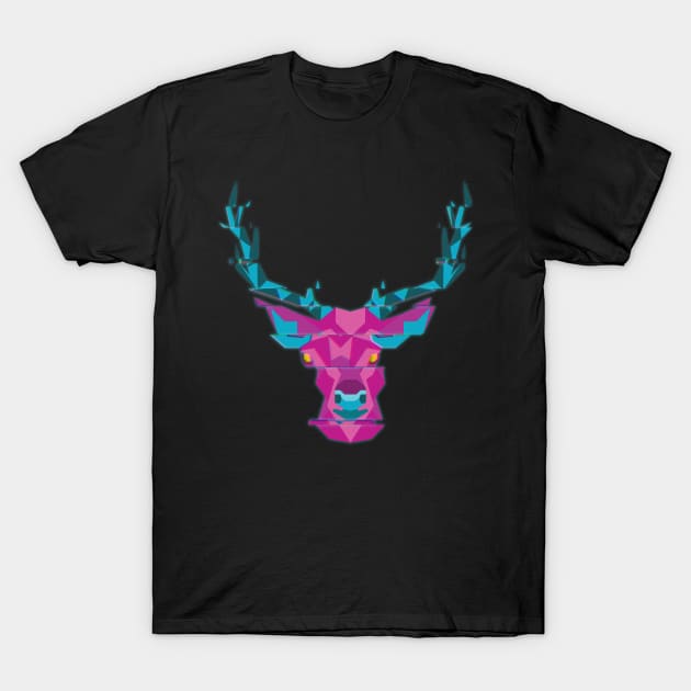 Deer (WILD GLITCH) T-Shirt by Nidavellir